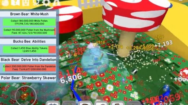 Completing Brown Bear’s 75th quest | ROBLOX Bee Swarm Simulator