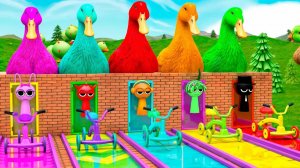 Игра с длинными слайдами с невероятной коробкой Sprunki Pinki Oren Black Vineria 3d