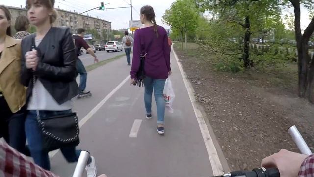 Велодорожка на Проспекте Вернадского смотреть онлайн