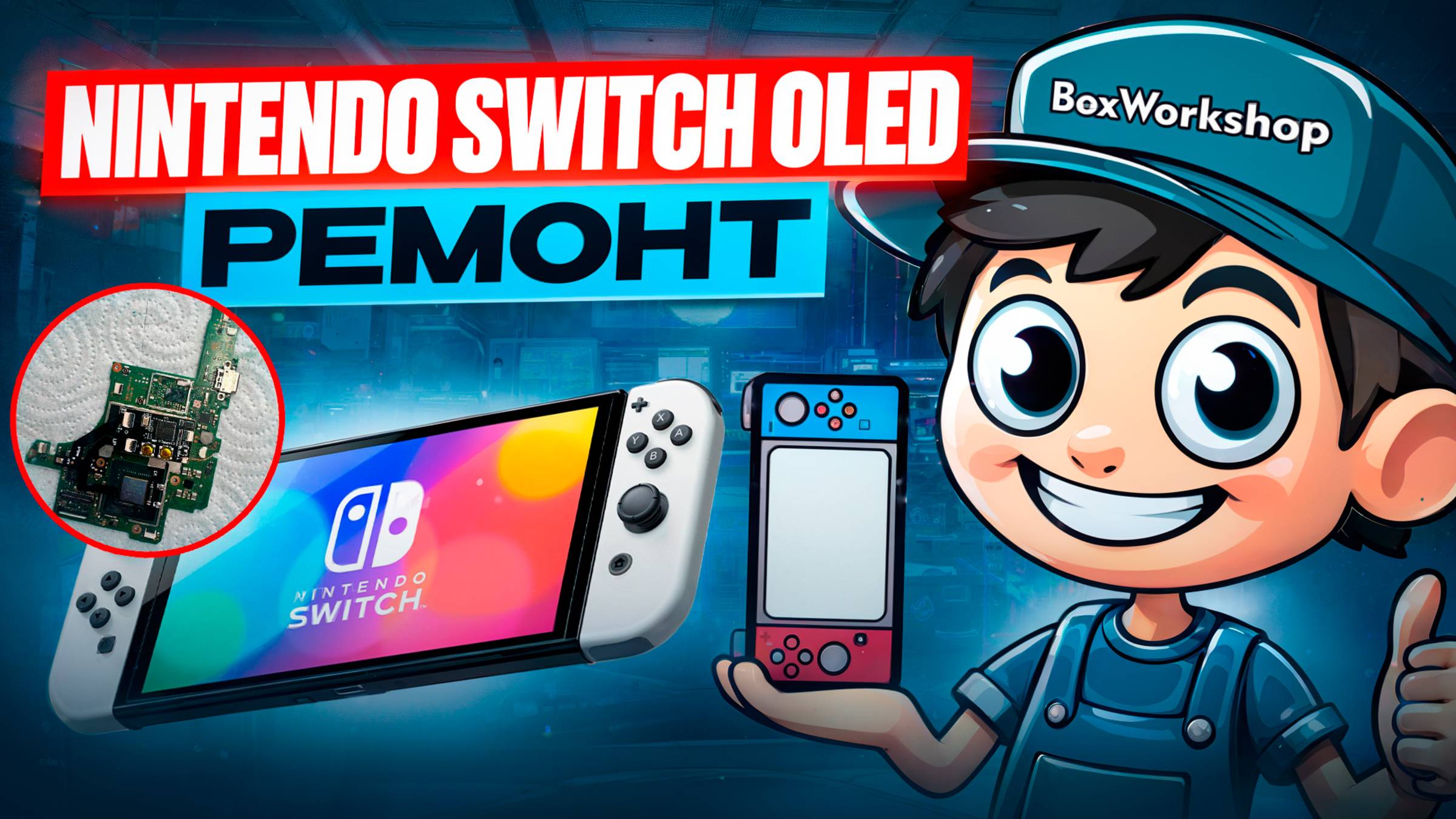 Ремонт Nintendo Switch Oled смотреть онлайн