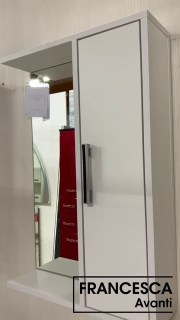 Шкаф-зеркало Francesca Eco 50 белый смотреть онлайн