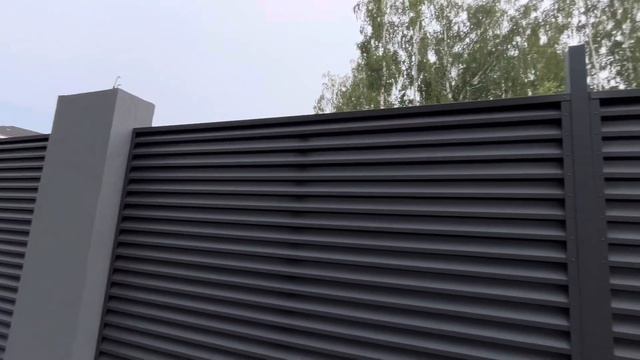Забор жалюзи . Челябинск, Образцово . Видео #1 . смотреть онлайн