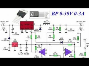 1ч.Делаем  импульсный БП с высоким КПД на лм 2576 adj.U- 0..30V. I-  0..3A. Для начинающих.