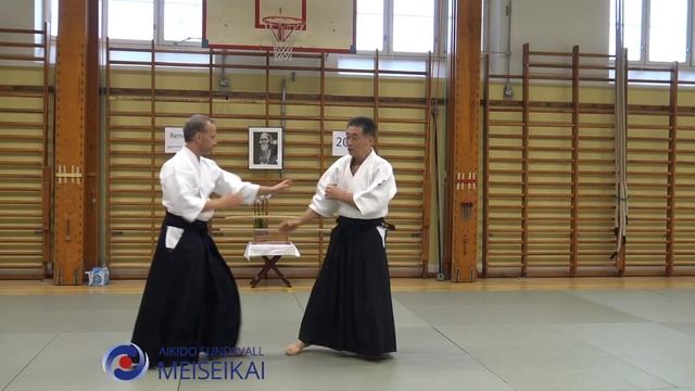 6 Aikido Katadorimenuchi Ikkyo Ura Torite, Shishiya Sensei Malmö 2015
