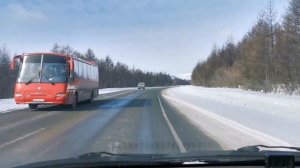 Дорога в Аэропорт Магадан - Сокол. Март 2020. Колымская трасса Магадана душа