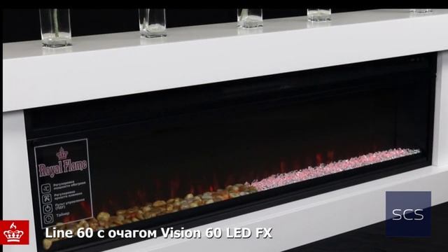 Обзор пламени очага Vision 60 LED смотреть онлайн