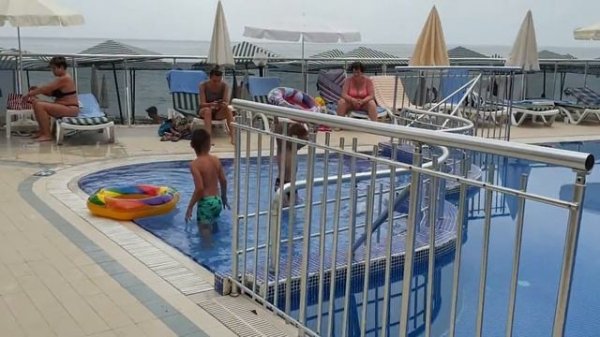 ASKA JUST IN BEACH. ПЛЯЖНАЯ ТЕРРИТОРИЯ ОТЕЛЯ. ТУРЦИЯ 2019. АЛАНЬЯ. АВСАЛЛАР