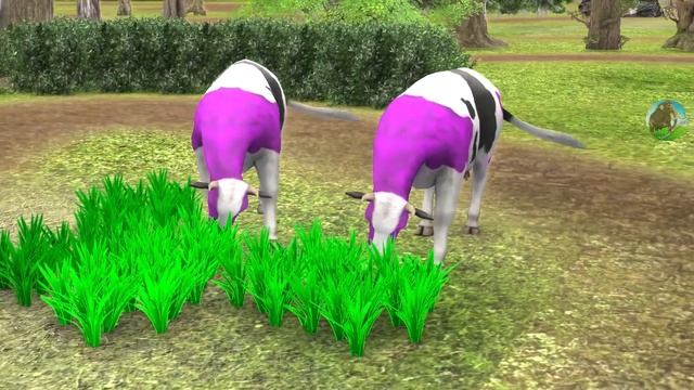 Zombie Mammoth Vs Woolly Rhino Save Cartoon Cow from Hyenas Attack Animal Epic Battle Compilation смотреть онлайн