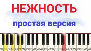 Как играть НЕЖНОСТЬ на пианино