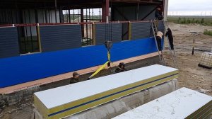 УСТАНОВКА СЕНДВИЧ ПАНЕЛЕЙ