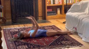 Sky Skittle Stone doing ￼Gymnastics stretches￼