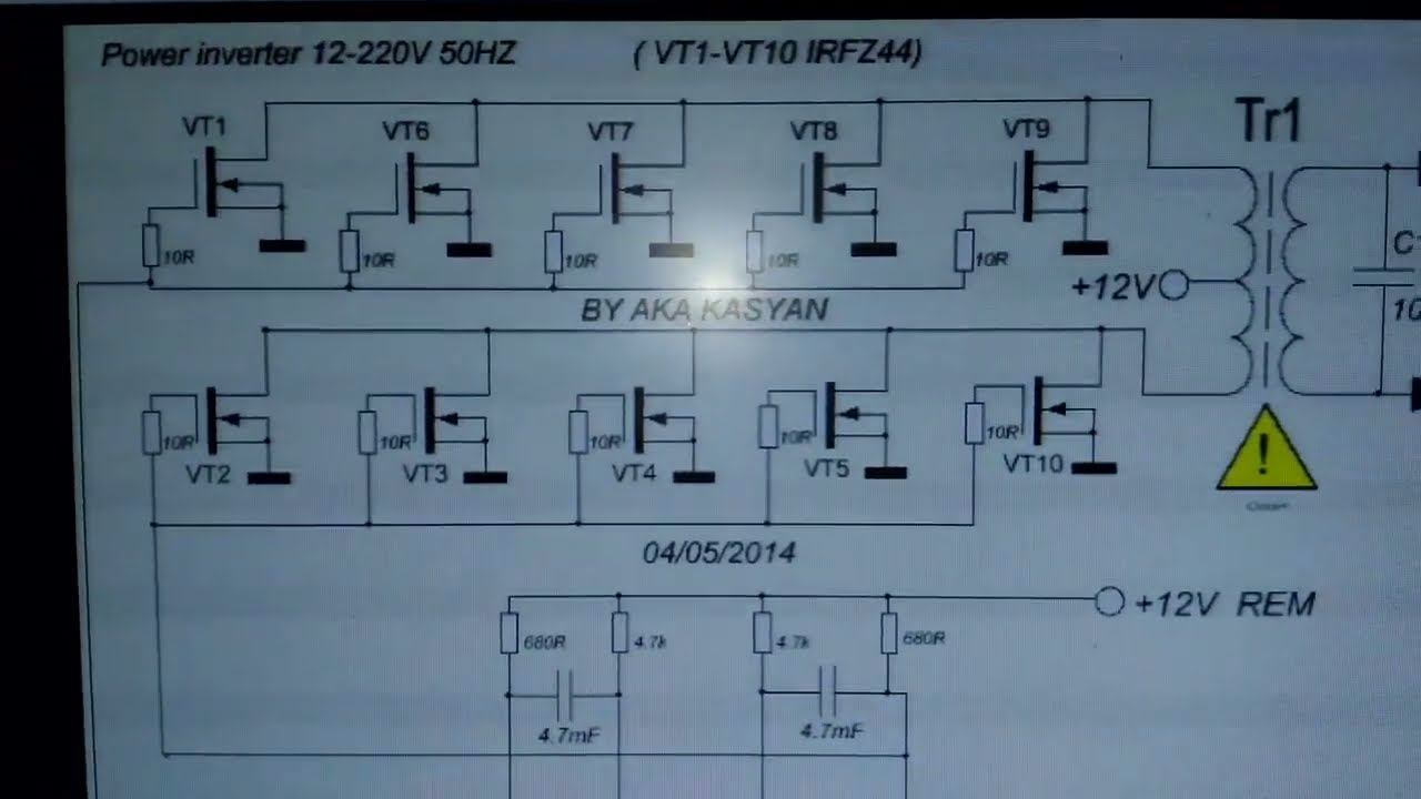 Как сделать очень простой преобразователь 12 220вольт