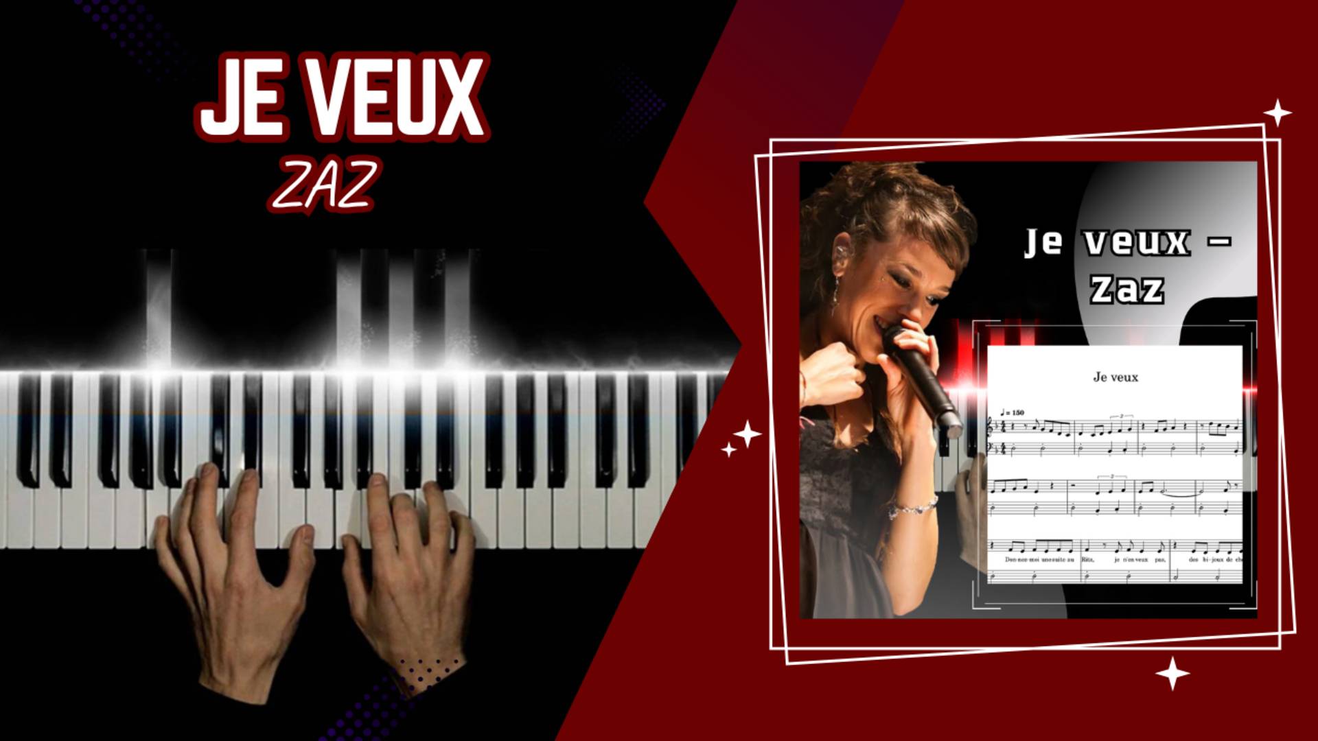 Je veux – Zaz | cover на фортепиано + НОТЫ смотреть онлайн