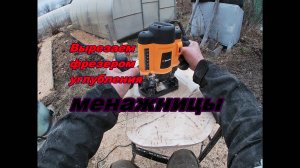 Менажница из спила сувеля берёзы фрезером.