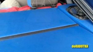 Акустическая полка в багажник НИВА 4х4, надежно и краси