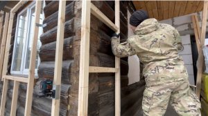 УТЕПЛЕНИЕ ДОМА ИЗ БРЕВНА / МОНТАЖ ФАСАДНЫХ ПАНЕЛЕЙ