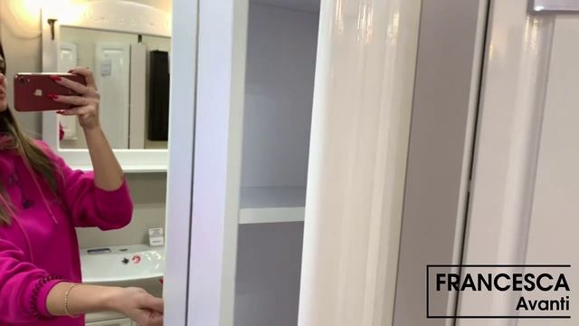 Зеркало-шкаф Francesca Империя 120 3С белый (2 шкафа) смотреть онлайн