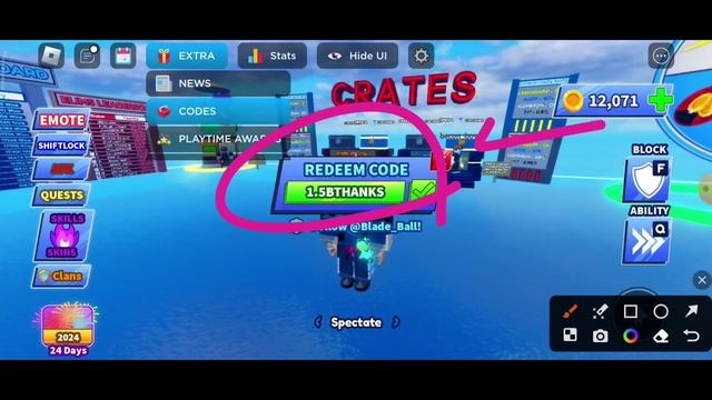 UPD⚠️BLADE BALL CODES 2024 | ROBLOX BLADE BALL CODES | REDEEM CODES BLADE BALL смотреть онлайн