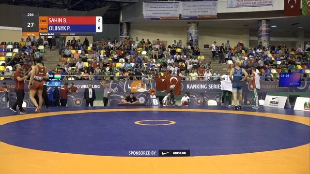 BRONZE FS - 97 kg: B. SAHIN (TUR) v. P. OLIINYK (HUN) смотреть онлайн