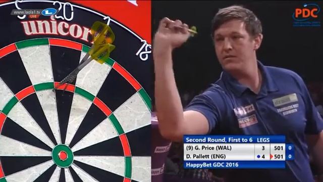 2016 German Darts Championship Round 2 Price vs Pallett смотреть онлайн