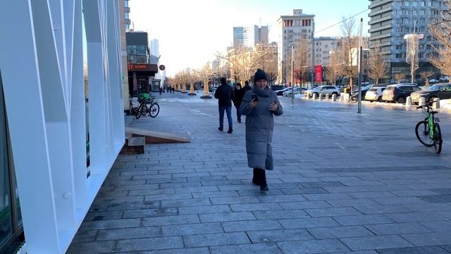 🇷🇺Russia.Arbat.Walk.Street Fashion from Moscow.Winter . Стрит стайл из столицы России . смотреть онлайн