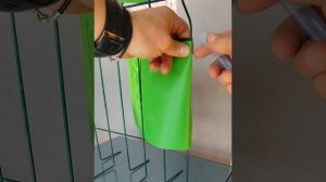 Монтаж зажимов на заборную ленту (кратко)