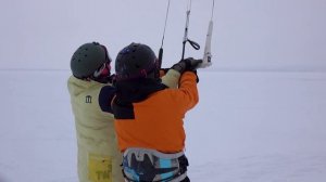 Кайтбординг и кайтсёрфинг для новичков. Сноукатинг на сноуборде с нуля.