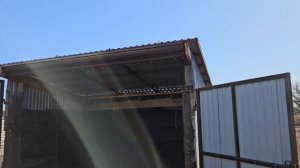 Углярка с откидной крышой