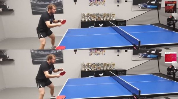 Comparison - TSP Spinpips Red vs Tibhar Speedy Soft XD D.Tecs