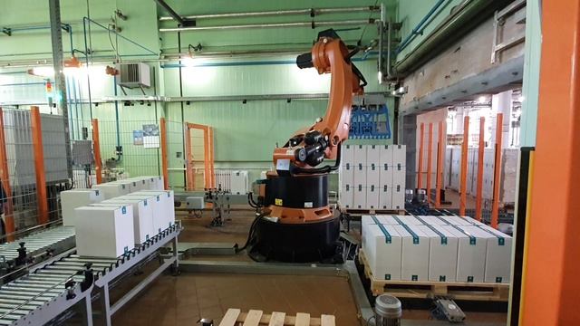 Паллетирование коробов со средствами защиты растений