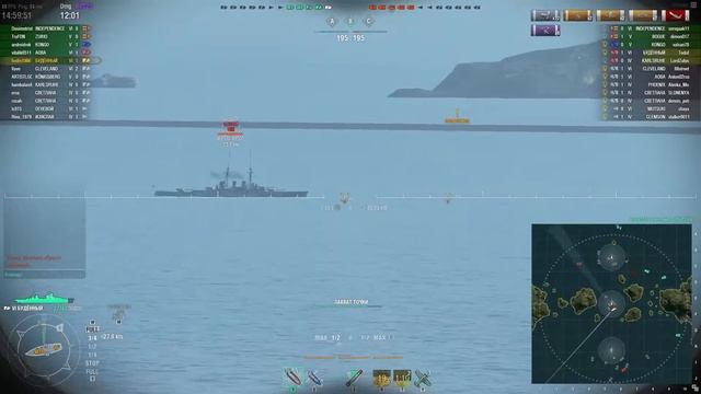 Будённый крейсер СССР 6 уровня - Обзор, Гайд.(165к дамага) WoWs Budyonny смотреть онлайн