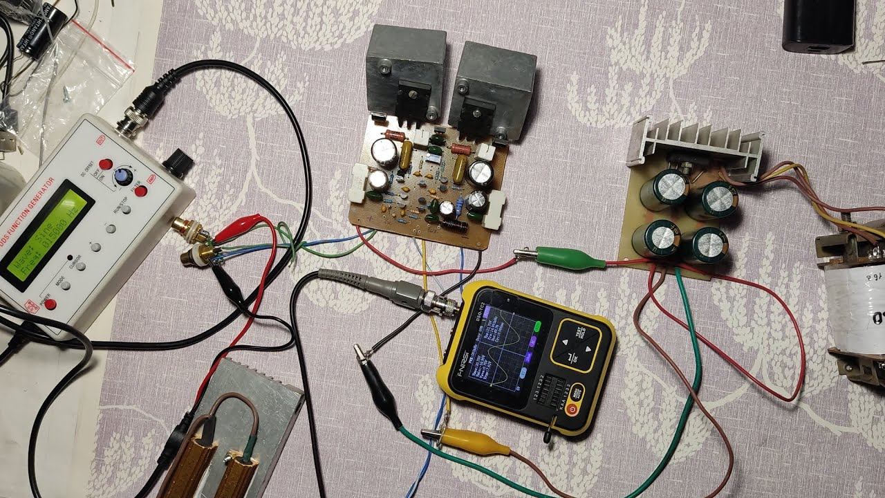 Качественный X2 SYM5-3 POWER AMP CIRCUIT. Как замерять мощность и доделал плату. смотреть онлайн