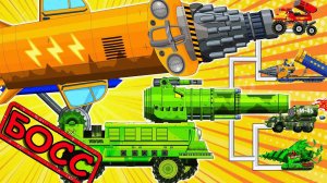 Мультфильмы для малышей про танки. БОСС ТАНДЕРДРИЛЛ против ТАНКОВ-МОНСТРОВ! Мультики для детей.