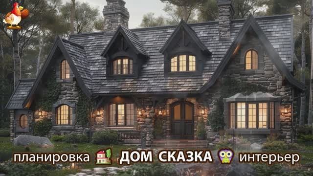 Сказочный дом мечты – 3D идея для вдохновения с планировкой и интерьером 🏡🏚️🏠 вариант (65) смотреть онлайн