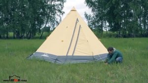 Палатки шатры ТЕРМА ТИПИ 5,7,9 Сборка и обзор