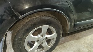 Снятие заднего молдинга арки(пластмассовая накладка крыла)РЕНО САНДЕРО, 2013. ГОД.