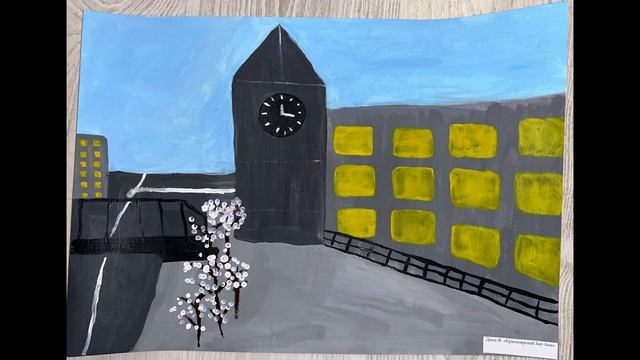 Березнячок детские рисунки Красноярских достопримечательностей смотреть онлайн