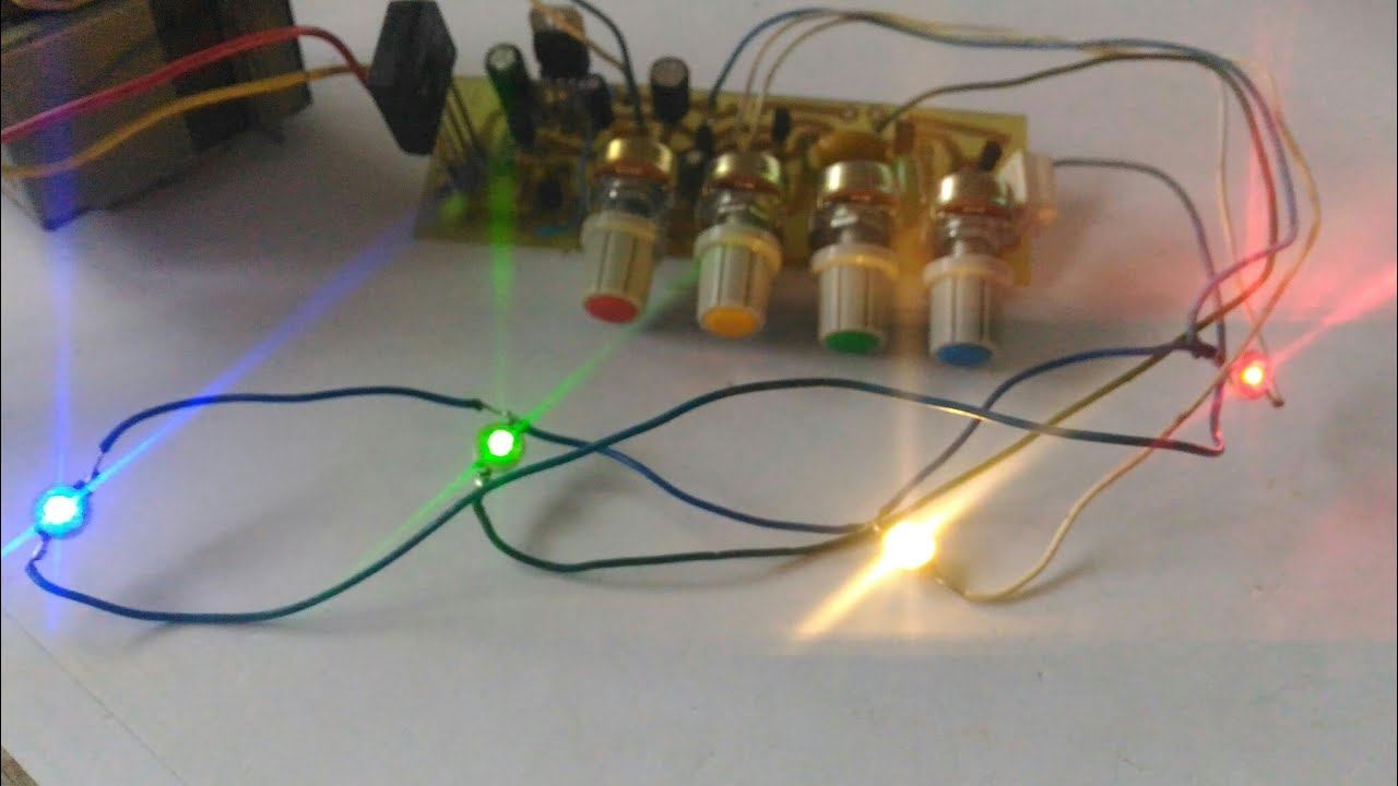 Простая цветомузыка на светодиодах своими руками. смотреть онлайн