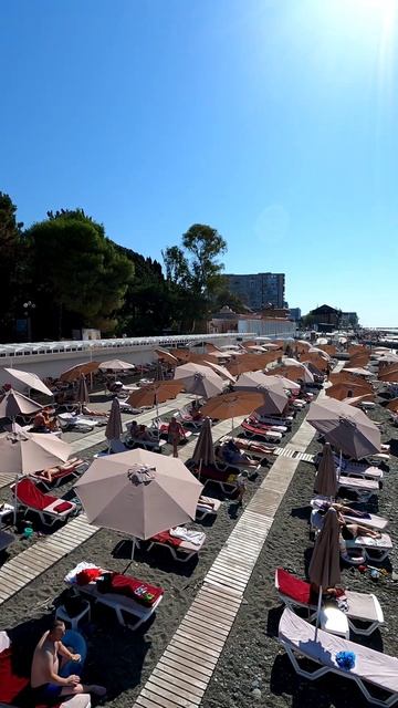Адлер . Пляж Южное взморье 🏖️ смотреть онлайн