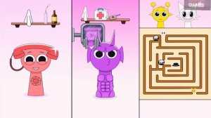 помогаем СПРУНКИ! СПРУНКИ приводим в порядок! Sprunki incredibox!