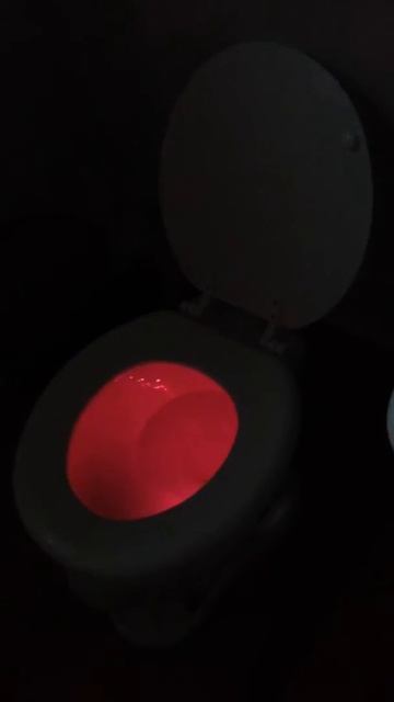 HaMi Toilet Night Light, LED Sensor Motion Activated Toilet Light Battery Operated,8 Colors Changin смотреть онлайн