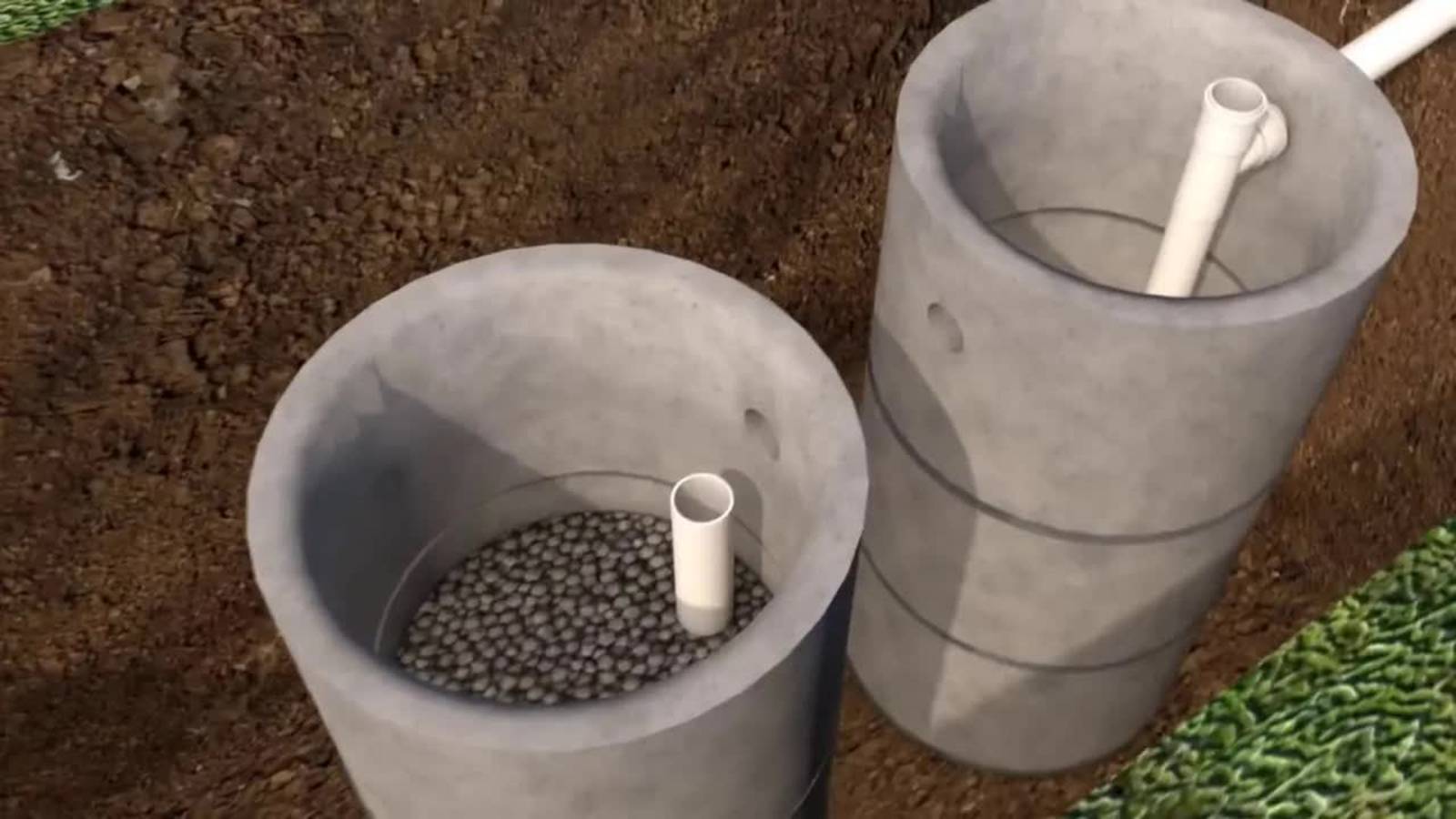 Септик из бетонных колец: этапы монтажа смотреть онлайн