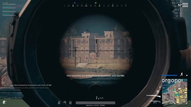 600 meter headshot with kar98 | PUBG смотреть онлайн