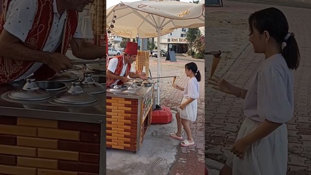 Турция, Анталия, Турецкое Мороженое, гостиница RING beach hotel #travel #summer #beach #icecream смотреть онлайн
