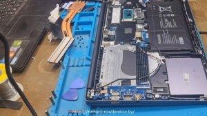 Ноутбук Honor BDR-WFH9HN - разборка, чистка системы охлаждения