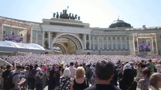 хор на Дворцовой 24 мая 2016 смотреть онлайн