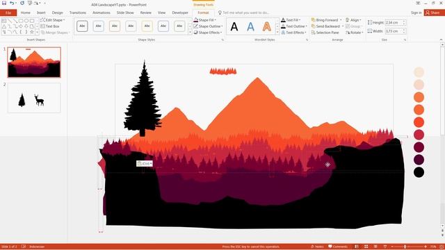 PowerPoint - Speed Art Landscape ( Downloadable PPT ) смотреть онлайн