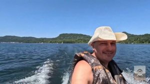 Путешествие и отдых «дикарями» на озере Телецкое! Покатушки по Телецкому на гражданской лодке ПВХ.