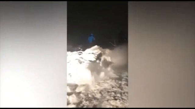 Сход лавины в районе Талнаха, рядом с Норильском Красноярского края смотреть онлайн