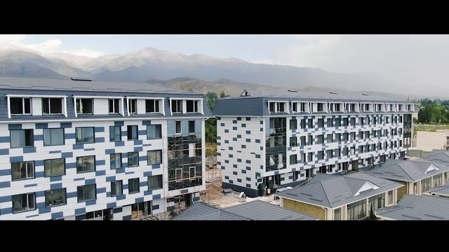 Фасад "Novel Hotel & Apartments" на Иссык-Куле из фиброцементных листов Profib и сайдинга Prodek. смотреть онлайн